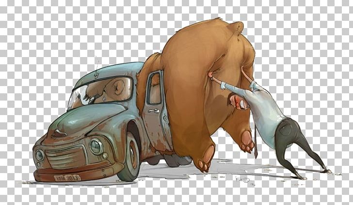 Drawing Toon Art Illustration PNG, Clipart, Animals, Art, Artist, Automotive Design, Bear Free PNG Download