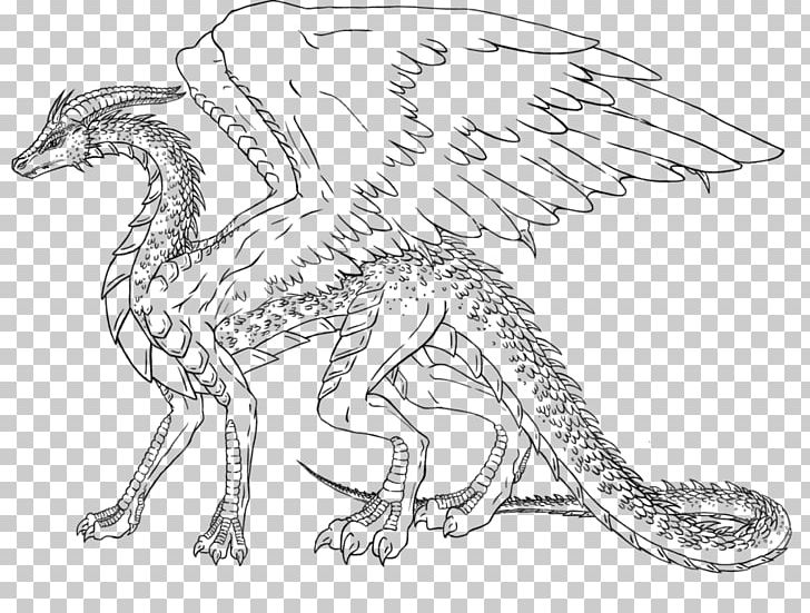 Line Art Velociraptor Drawing Wildlife Fauna PNG, Clipart, Animal, Animal Figure, Artwork, Beak, Black And White Free PNG Download