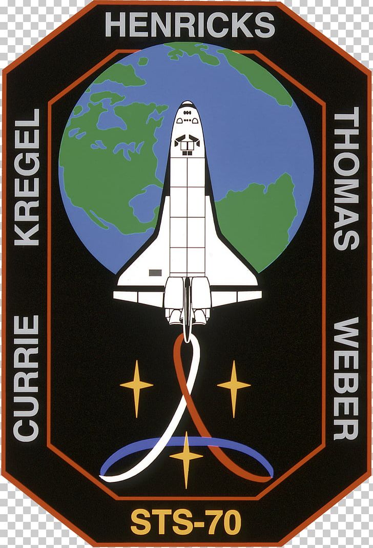 STS-70 Kennedy Space Center Space Shuttle Program STS-61 Cape Canaveral PNG, Clipart, Brand, Cape Canaveral, Emblem, Kennedy Space Center, Logo Free PNG Download