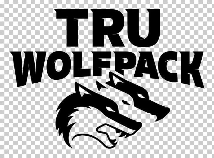 Thompson Rivers University WolfPack Gray Wolf Logo PNG, Clipart, Black, Black And White, Brand, British Columbia, Fictional Character Free PNG Download