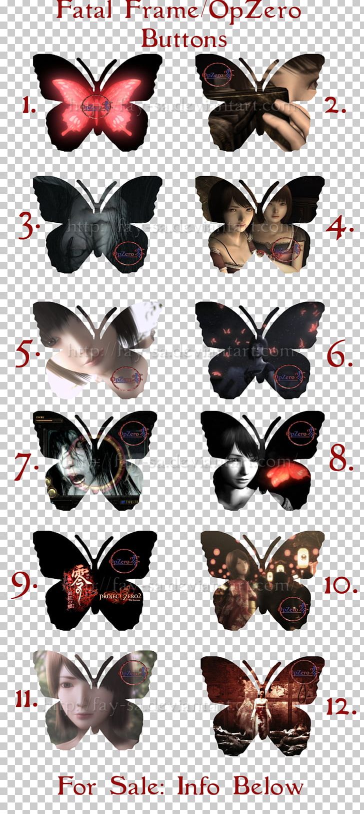 Fatal Frame II: Crimson Butterfly Project Zero 2: Wii Edition Fatal Frame III: The Tormented Video Game PNG, Clipart, Arthropod, Butterfly, Fatal Frame, Fatal Frame Ii Crimson Butterfly, Film Frame Free PNG Download