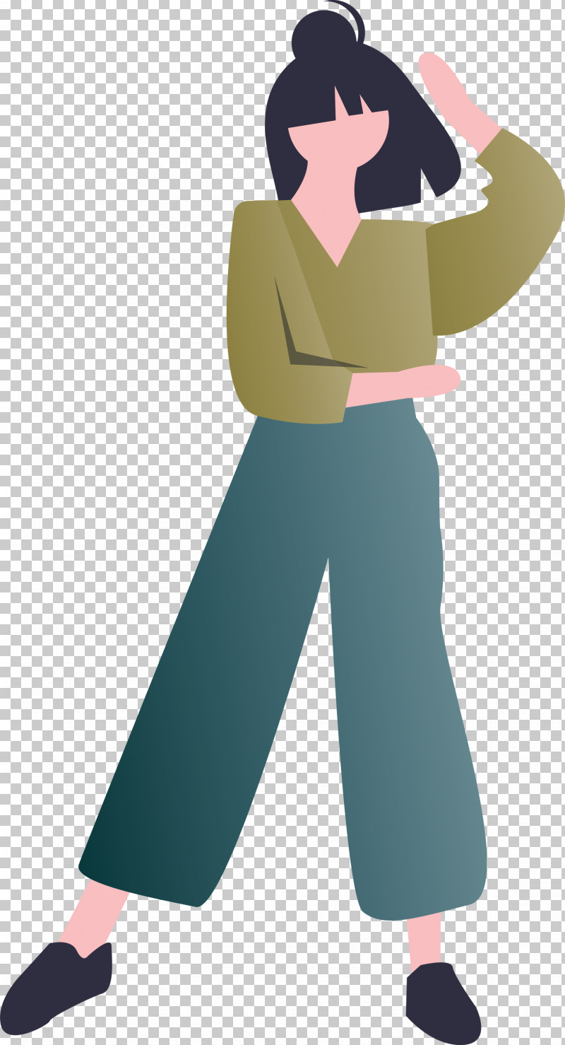 Modern Girl PNG, Clipart, Cartoon, Modern Girl, Standing Free PNG Download