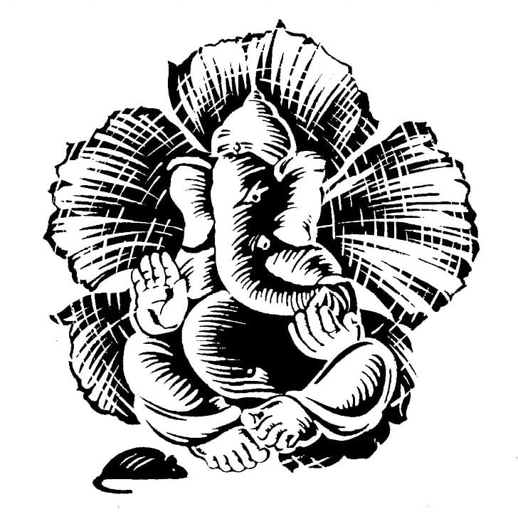 Ganesha Shiva PNG, Clipart, Art, Black And White, Deity, Deva, Drawing Free PNG Download