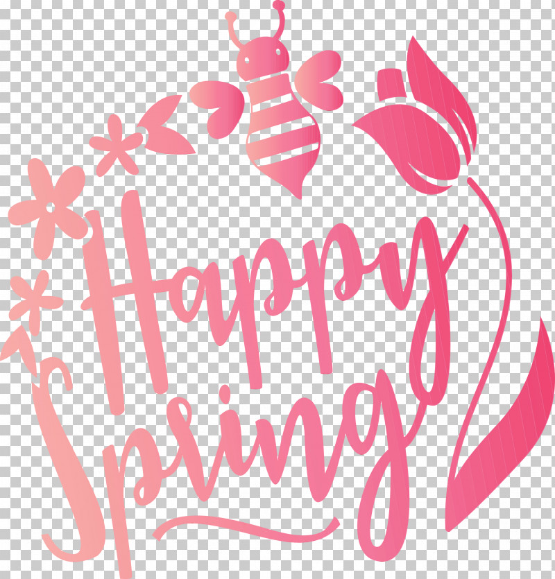 Pink Text Font Logo Magenta PNG, Clipart, Hello Spring, Logo, Magenta, Paint, Pink Free PNG Download
