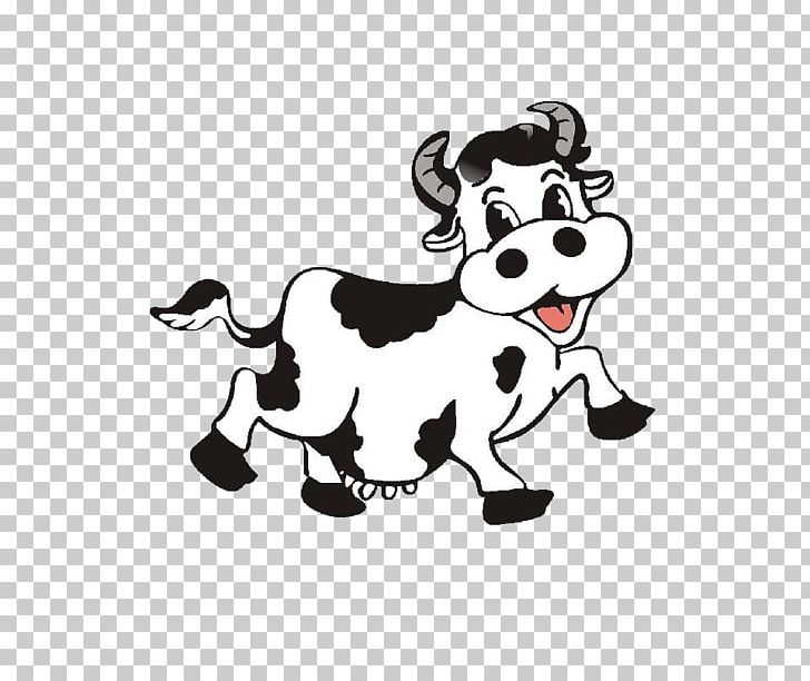 Cattle Milk Cartoon PNG, Clipart, Advertising, Animal, Animals, Black And White, Cartoon Free PNG Download