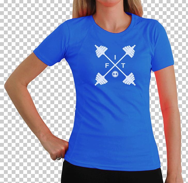 T-shirt Shoulder Sleeve Outerwear PNG, Clipart, Active Shirt, Blue, Clothing, Cobalt Blue, Electric Blue Free PNG Download