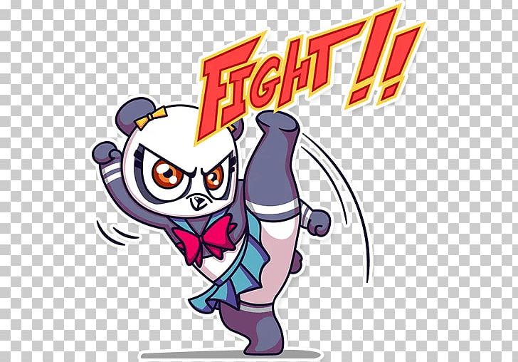 Giant Panda Sticker PNG, Clipart, Area, Cartoon, Fiction, Fictional Character, Fighting Free PNG Download