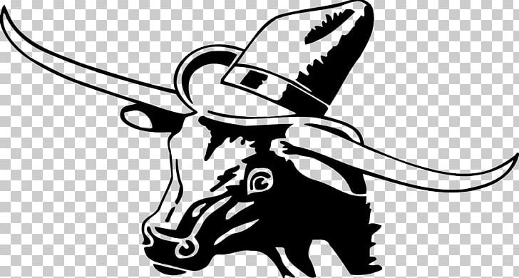 Texas Longhorn Cowboy Drawing PNG, Clipart, Artwork, Black And White, Carnivoran, Cartoon, Cattle Free PNG Download