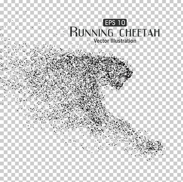 Cheetah Particle Euclidean Illustration PNG, Clipart, Abstract Art, Animals, Art Deco, Black, Black And White Free PNG Download