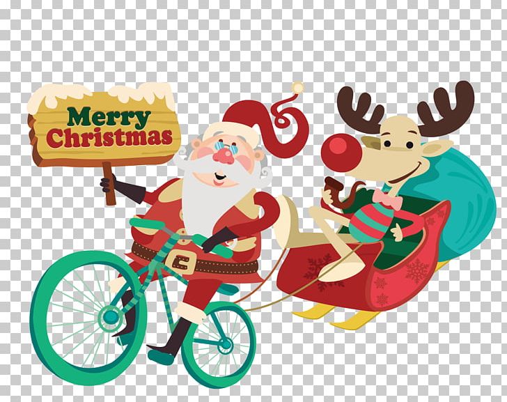 Mrs. Claus Santa Claus Bicycle Cycling Christmas PNG, Clipart, Bicycle, Christmas Decoration, Creative, Creative Christmas, Cycling Free PNG Download