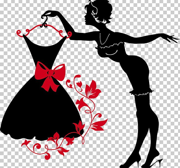 Silhouette Dress Woman PNG, Clipart, Animals, Art, Artwork, Black And White, Day Free PNG Download