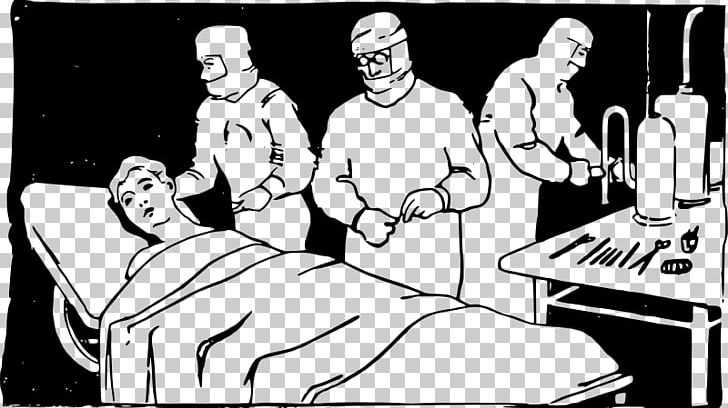 Operating Theater Operating Table PNG, Clipart, Black And White, Cartoon, Communication, Drawing, Fiction Free PNG Download