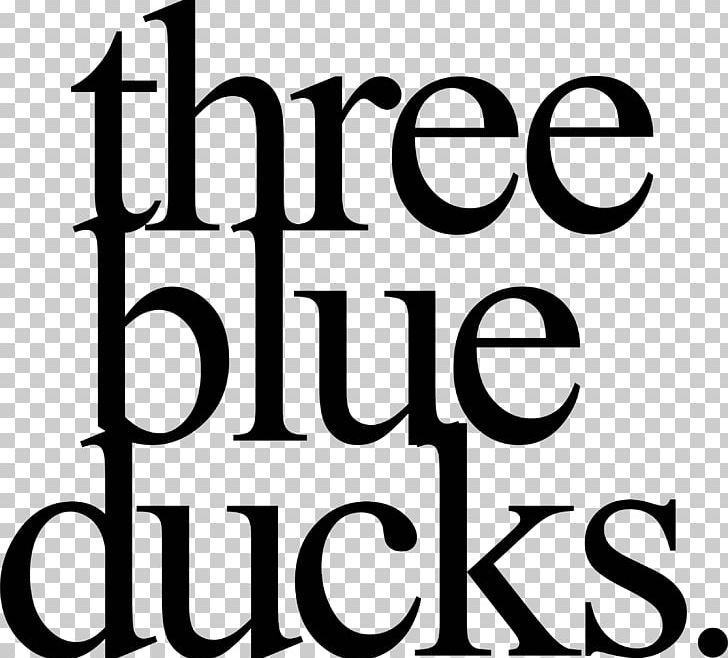 Logo Brand Three Blue Ducks Rosebery PNG, Clipart, Area, Black, Black And White, Black M, Brand Free PNG Download