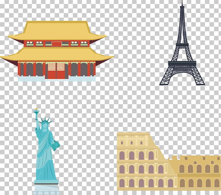 Tiananmen Eiffel Tower Landmark Icon PNG, Clipart, Angle, Architecture, Building, City Landmarks, Designer Free PNG Download