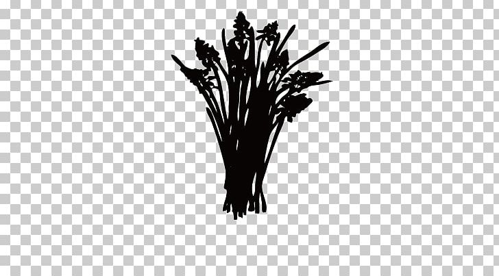 Silhouette Flower Hyacinth PNG, Clipart, Black, Black And White, Bulb, Cartoon Wheat, Computer Wallpaper Free PNG Download