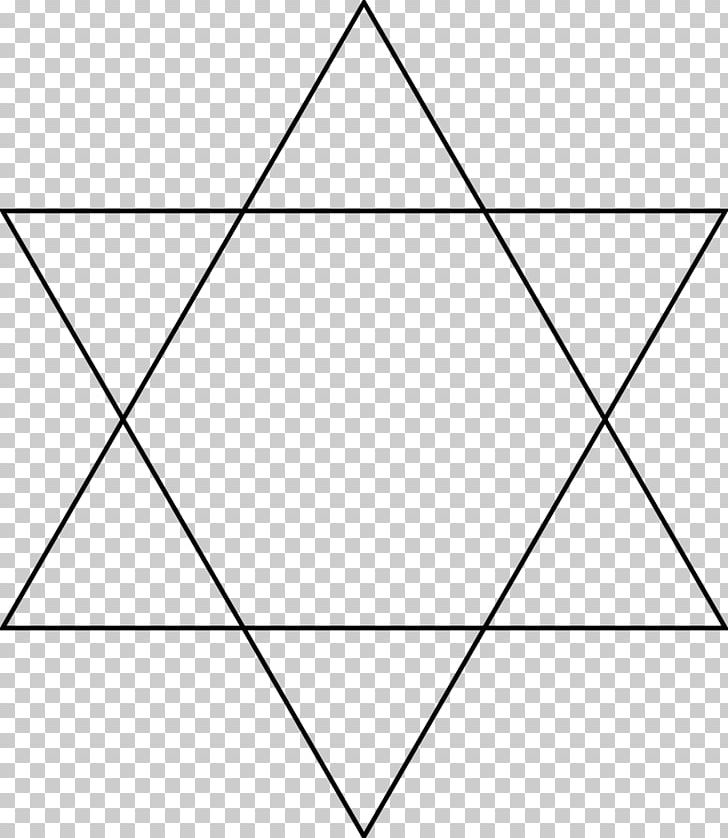 Hexagram Star Polygon Star Of David Symbol PNG, Clipart, Angle, Area, Black, Black And White, Circle Free PNG Download