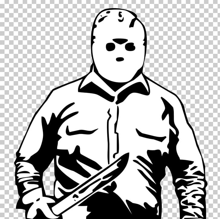 Jason Voorhees Friday The 13th: The Game Horror T-shirt PNG, Clipart, Art, Artwork, Black, Black And White, Emotion Free PNG Download