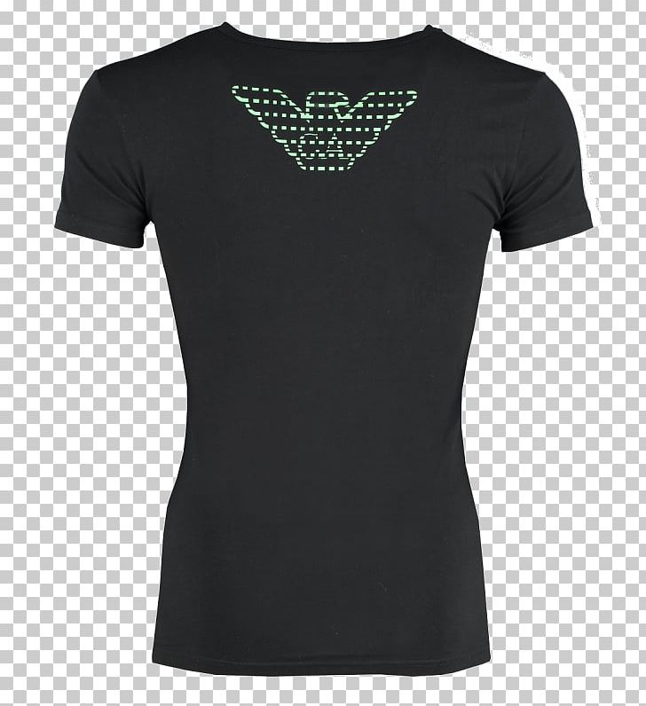 T-shirt Clothing Sleeve Armani Crew Neck PNG, Clipart, Active Shirt, Armani, Armani Logo, Black, Clothing Free PNG Download