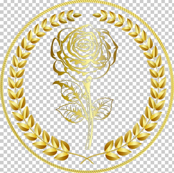 Gold Rose Euclidean PNG, Clipart, Circle, Euclidean Vector, Flower, Football Logo, Free Logo Design Template Free PNG Download