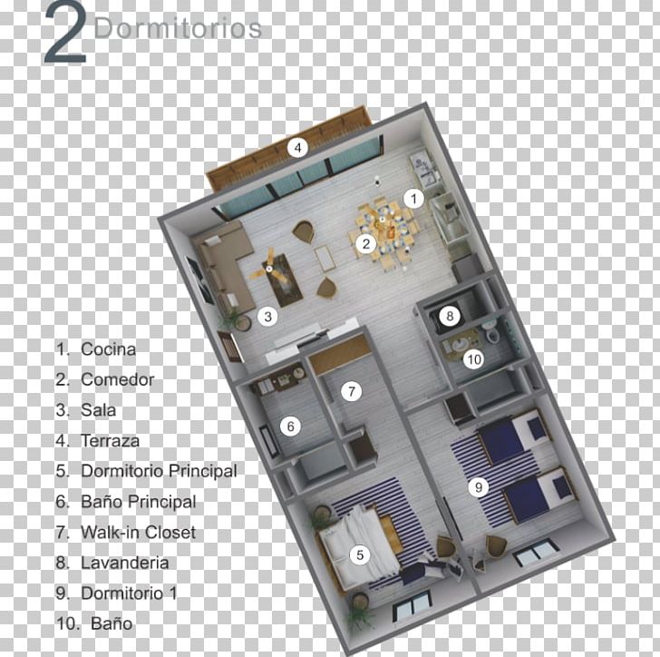 Apartment House Room Playa Escondida Beach Club PNG, Clipart, Apartment, Beach, Bedroom, Electronic Component, Floor Plan Free PNG Download