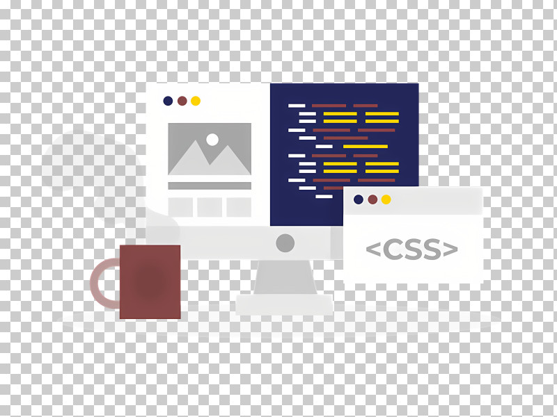 Css Code - Modern Coding Workspace With Computer And Code PNG, Clipart ...