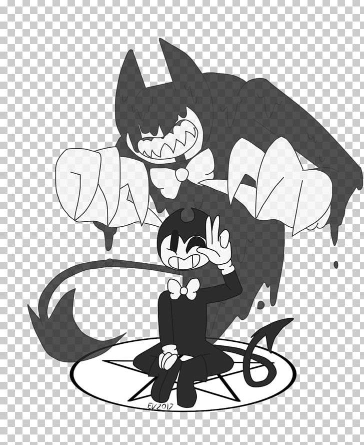 Cat Bendy And The Ink Machine Devil TheMeatly Games Art PNG, Clipart, Animals, Bendy And The Ink Machine, Black, Carnivoran, Cartoon Free PNG Download