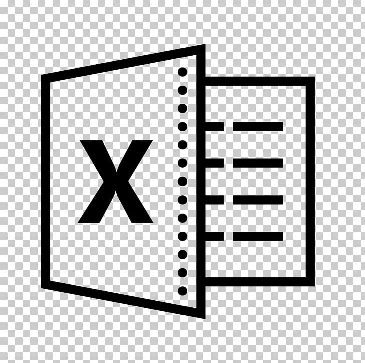 Microsoft Excel Computer Icons Microsoft Word Computer Software PNG, Clipart, Angle, Area, Black, Black And White, Brand Free PNG Download