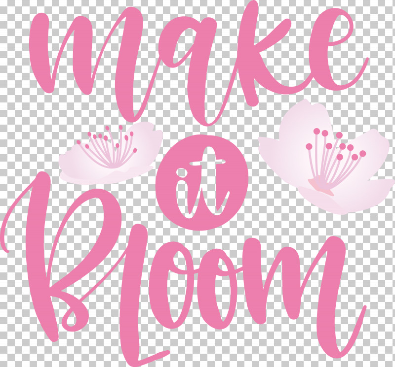 Make It Bloom Bloom Spring PNG, Clipart, Bloom, Flower, Lilac M, Logo, M Free PNG Download