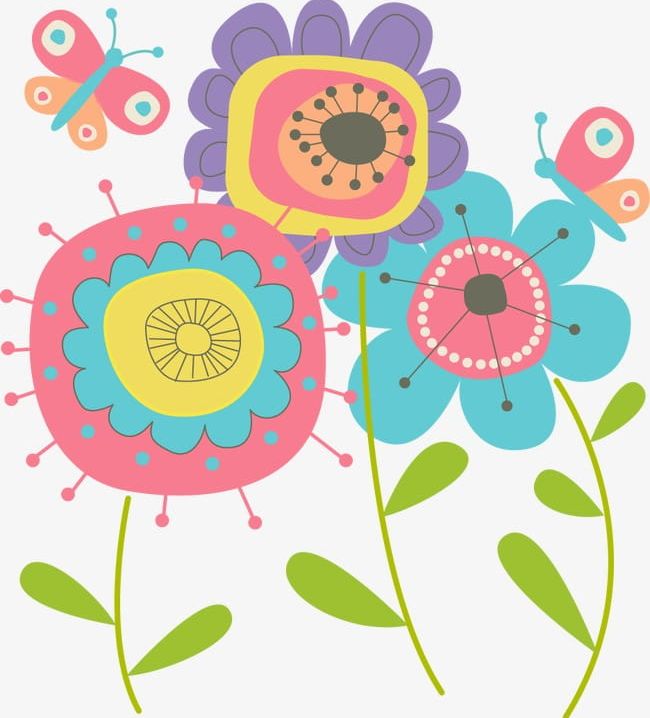 Color Cartoon Flowers PNG, Clipart, Cartoon, Cartoon Clipart, Cartoon Clipart, Cartoon Flowers, Color Free PNG Download