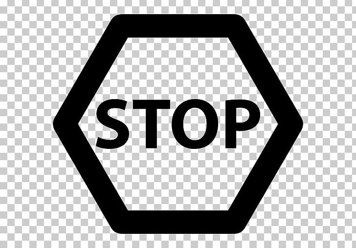 Stop Sign Computer Icons PNG, Clipart, Area, Black And White, Brand, Computer Icons, Line Free PNG Download
