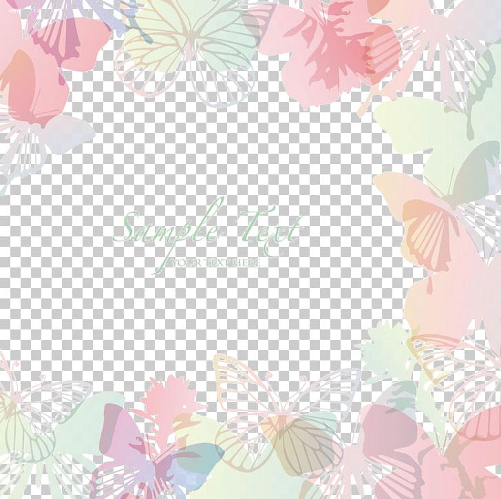 Butterfly Euclidean Illustration PNG, Clipart, Border, Border Frame, Certificate Border, Christmas Border, Color Free PNG Download