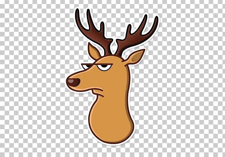 Moose Sticker Telegram Elk Antler PNG, Clipart, Antler, Deer, Elk, Head, Instant Messaging Free PNG Download
