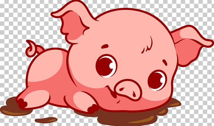 Pig Q-version Cartoon PNG, Clipart, Animals, Cartoon Character, Cartoon Couple, Cartoon Eyes, Cartoon Pig Free PNG Download