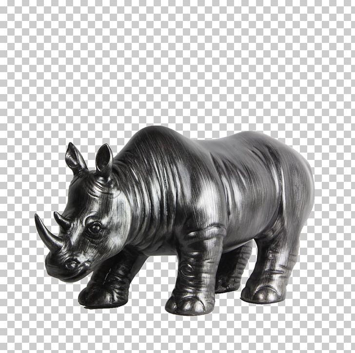 Rhinoceros Statue Icon PNG, Clipart, Animal, Animals, Black, Black And White, Buddha Statue Free PNG Download
