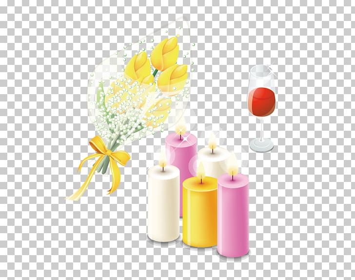 Red Wine Rosxe9 Valentines Day Yellow PNG, Clipart, Candle, Candlelight Dinner, Candle Vector, Dia Dos Namorados, Euclidean Vector Free PNG Download