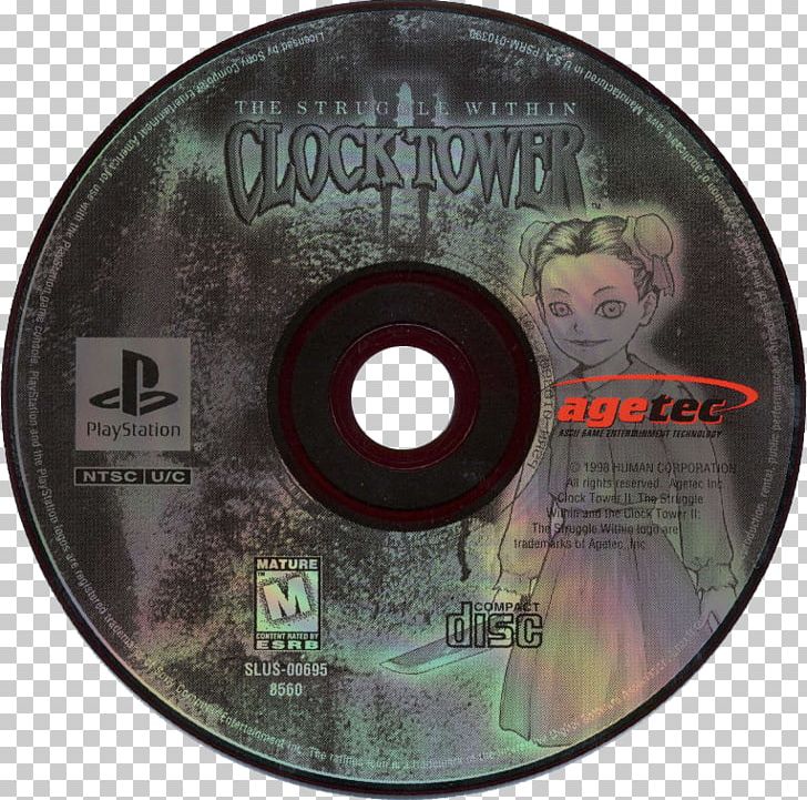 Clock Tower II: The Struggle Within Compact Disc Disk Storage PNG, Clipart, Clock Tower, Clock Tower Ii The Struggle Within, Compact Disc, Disk Storage, Dvd Free PNG Download