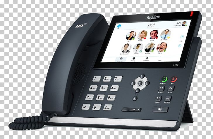 VoIP Phone Skype For Business Yealink SIP-T48G Telephone Wideband Audio PNG, Clipart, Communication, Electronics, Gadget, Logos, Multimedia Free PNG Download