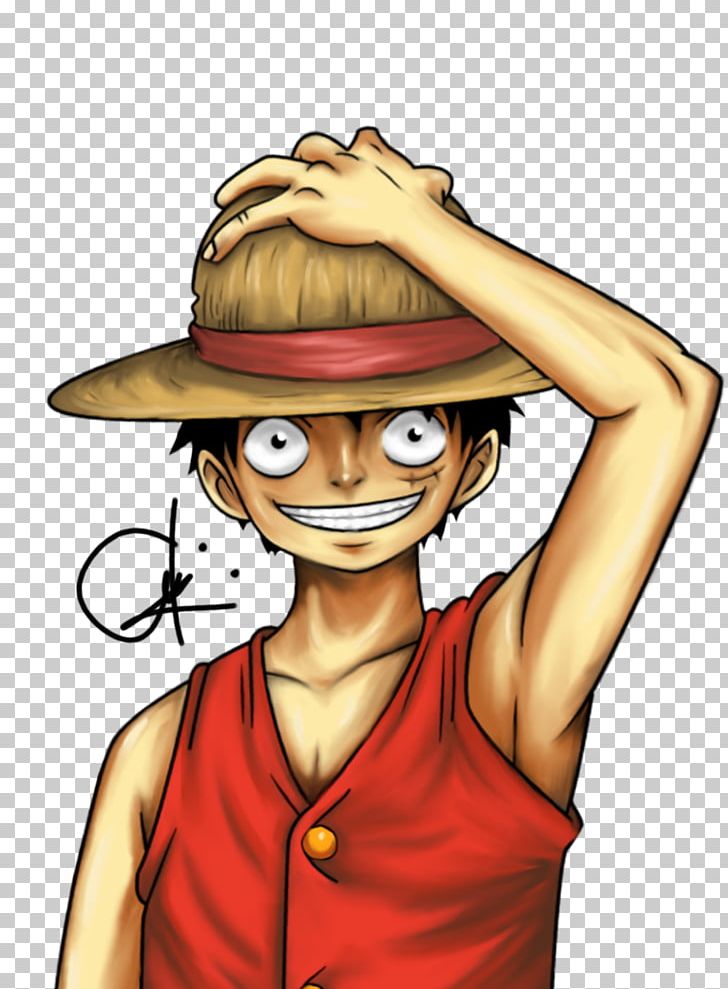 Monkey D. Luffy Art Smile Digital Painting PNG, Clipart, Arm, Art, Cartoon, Character, Cowboy Hat Free PNG Download