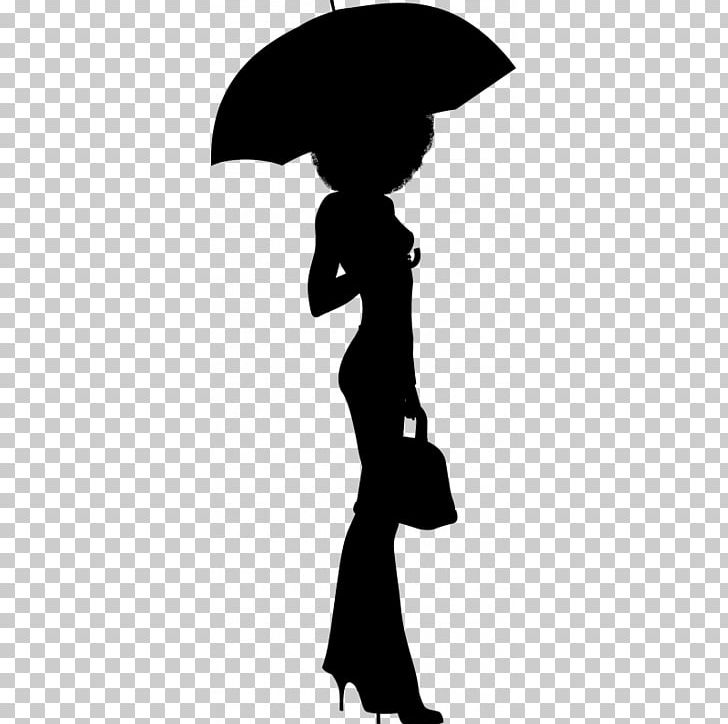 Umbrella Lady Woman Silhouette Sticker PNG, Clipart, Black And White, Female, Joint, Monochrome Photography, Neck Free PNG Download