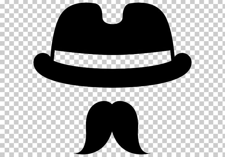 Fedora Hat Moustache PNG, Clipart, Black And White, Bowler Hat, Clothing, Computer Icons, Costume Free PNG Download