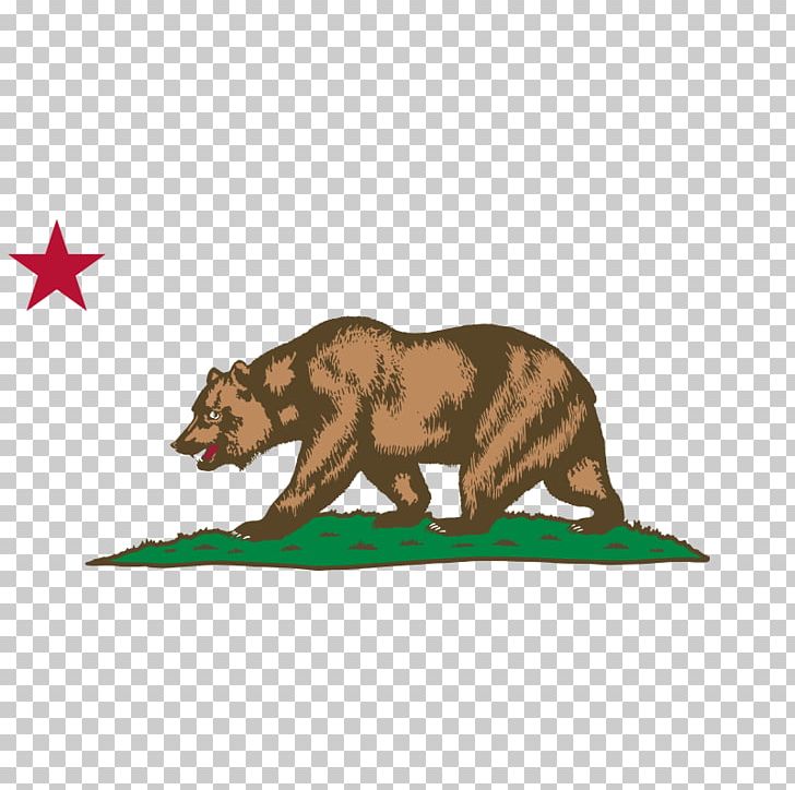 Flag Of California California Republic California Grizzly Bear PNG, Clipart, Animal Figure, California, Carnivoran, Dog Like Mammal, Fauna Free PNG Download