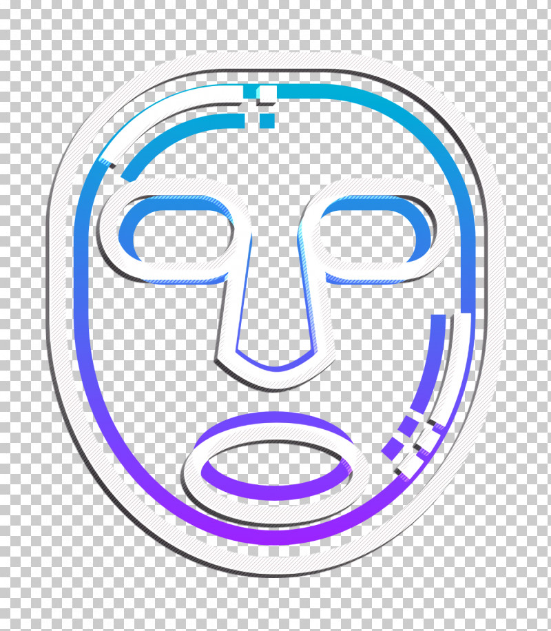 Spa Element Icon Facial Mask Icon Mask Icon PNG, Clipart, Circle, Electric Blue, Facial Mask Icon, Head, Line Free PNG Download
