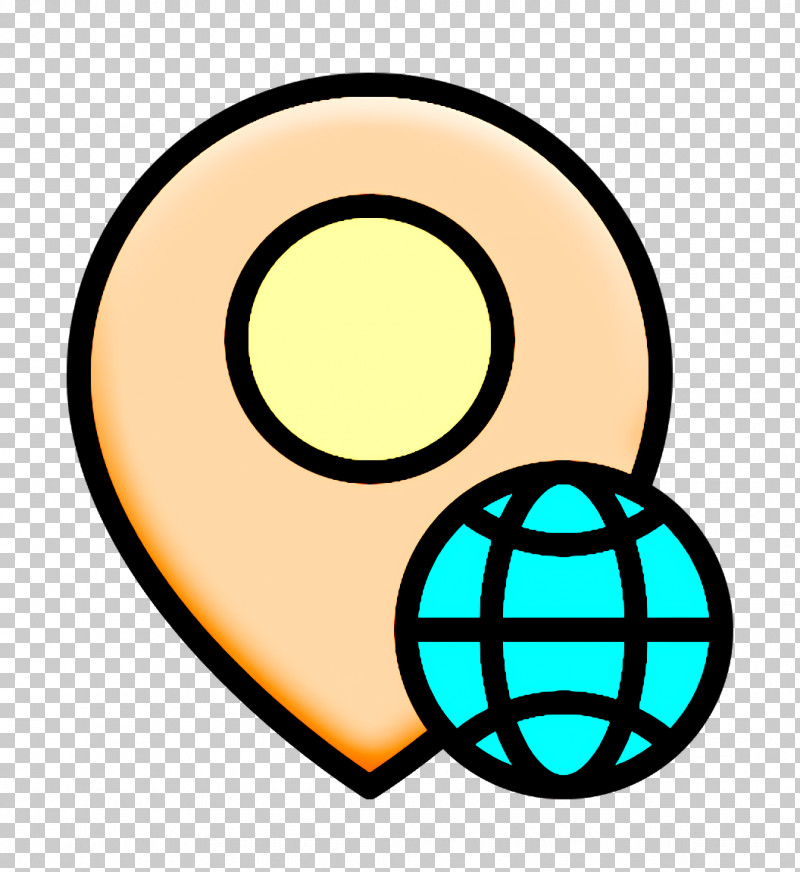 Globe Icon Navigation Icon Pin Icon PNG, Clipart, Circle, Globe Icon, Navigation Icon, Pin Icon, Yellow Free PNG Download