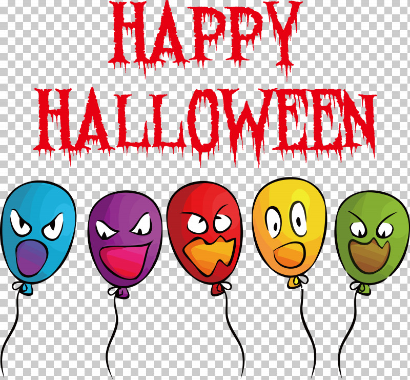 Happy Halloween PNG, Clipart, Balloon, Cartoon, Emoticon, Geometry, Happiness Free PNG Download
