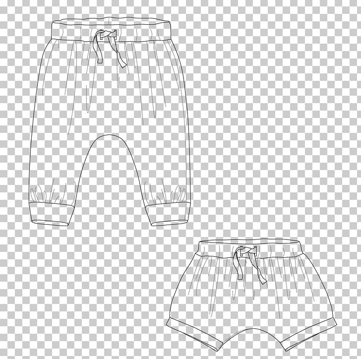 Sketch Product Design Shorts Material PNG, Clipart, Abdomen, Active Shorts, Angle, Area, Black And White Free PNG Download
