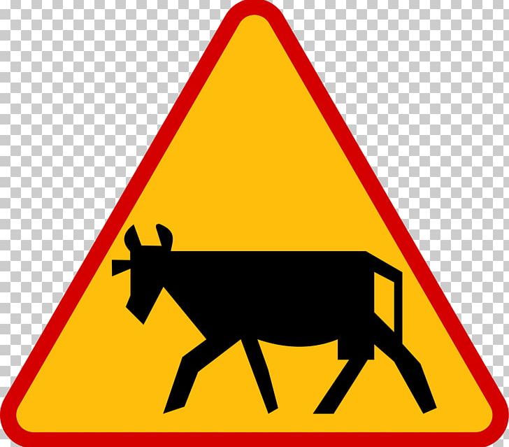 Warning Sign Road Traffic Sign Livestock PNG, Clipart, Area, Bourbaki Dangerous Bend Symbol, Carriageway, Line, Livestock Free PNG Download