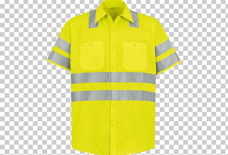 T-shirt High-visibility Clothing Sleeve PNG, Clipart, Active Shirt, Button, Clothing, Collar, Highvisibility Clothing Free PNG Download