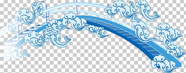 Blue Bridge Clouds PNG, Clipart, Blue, Blue Abstract, Blue Background, Blue Pattern, Bridge Free PNG Download