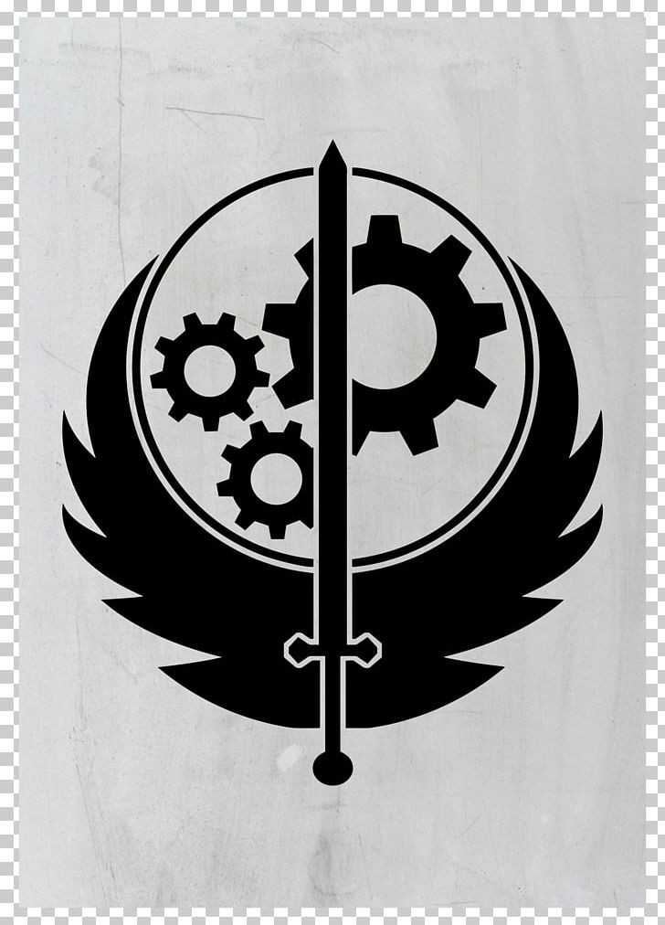 Fallout: Brotherhood Of Steel Fallout 4 Fallout Tactics: Brotherhood Of Steel Fallout: New Vegas Fallout 3 PNG, Clipart, Black And White, Decal, Fallout, Fallout 3, Fallout 4 Free PNG Download