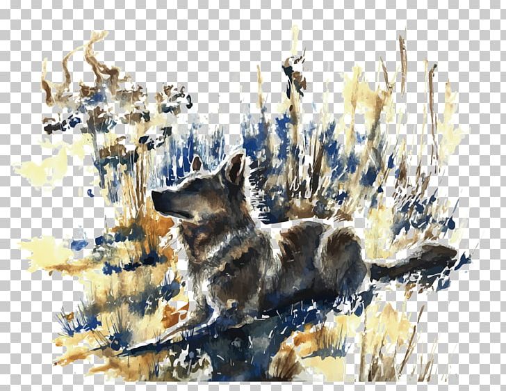 Dog Watercolor Painting Illustration PNG, Clipart, Animals, Art, Deviantart, Dog Breed, Dog Like Mammal Free PNG Download